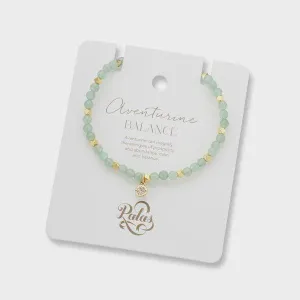 Aventurine aura of gold gem bracelet