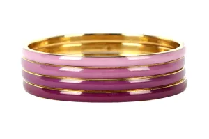 BuDhaGirl Krishna Amethyst Bangles (set of 4)