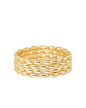 The Pillow Bracelets in Gold